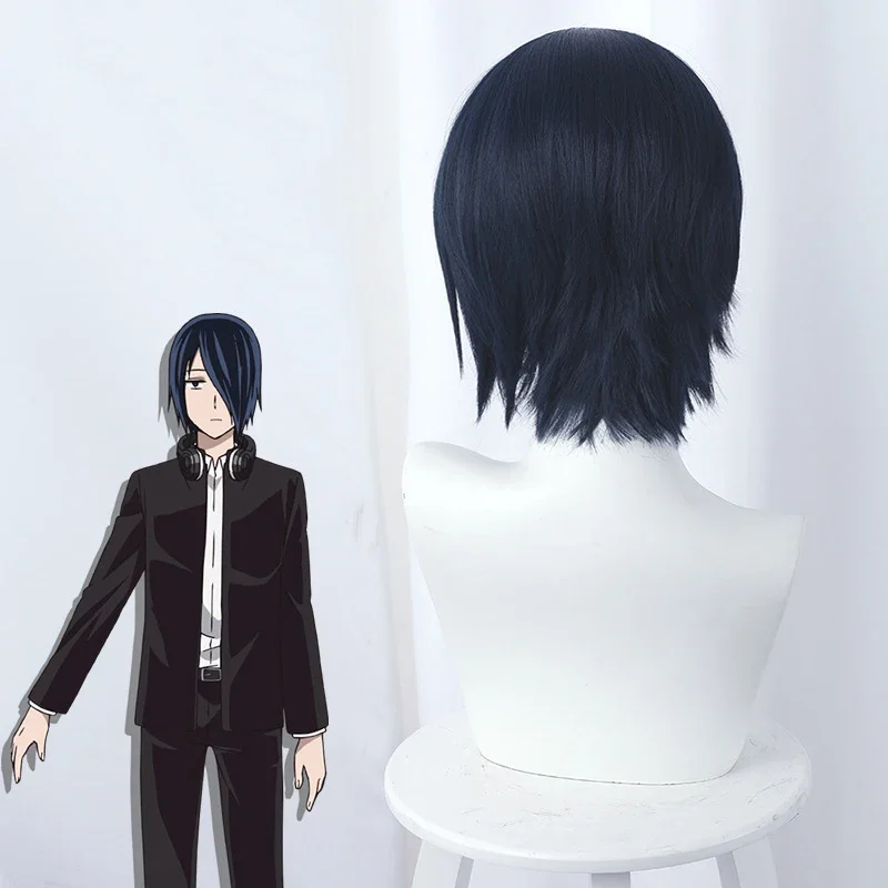 Парик для косплея Kaguya-sama: Love is War Yu Ishigami парадные волосы ролевых игр темно-синие