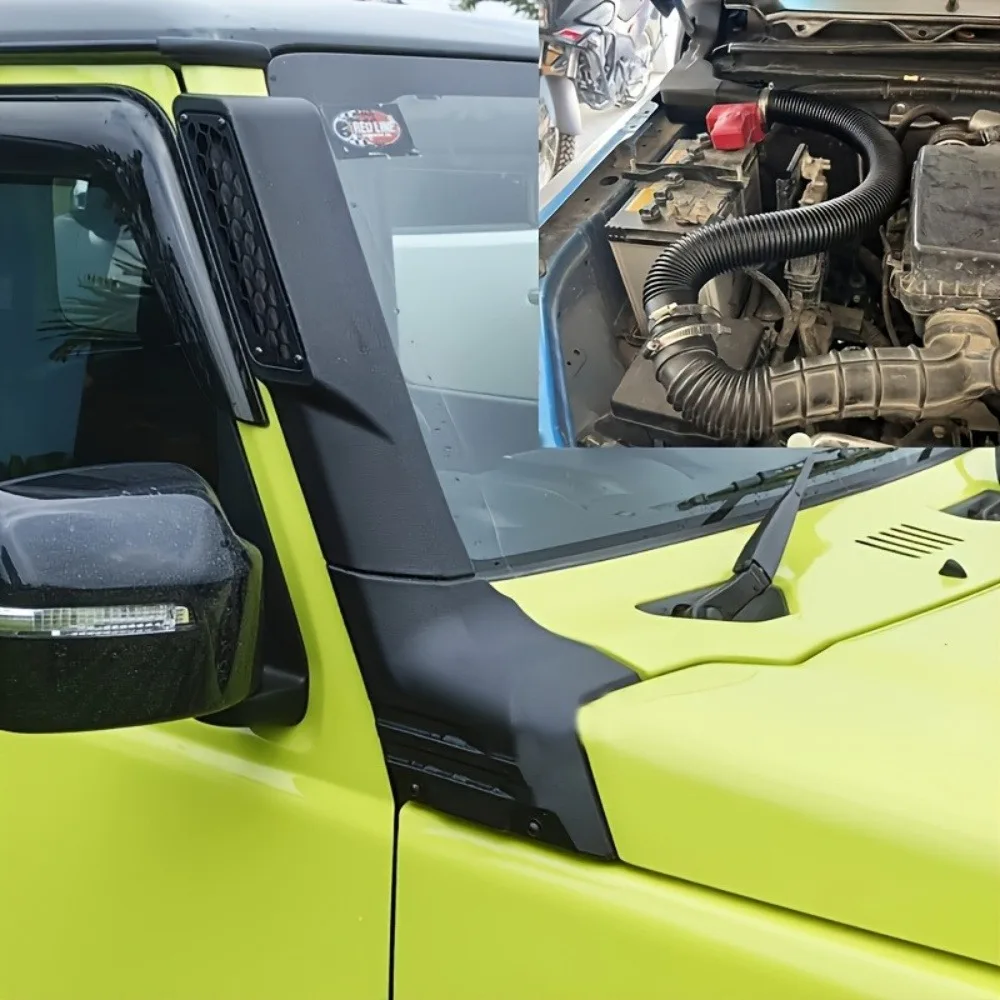 Фото Для Suzuki Jimny JB64 JB74 2019+ комплект трубки для бездорожья, приподнятый воздухозаборник, водонепроницаемый и пылезащитный шланг для защиты двигателя №2