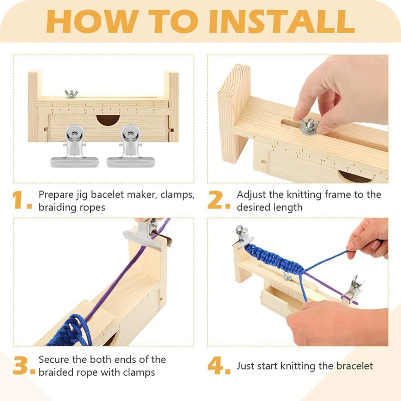 Приспособление для браслета из горячего дерева с 2 зажимами регулируемый
