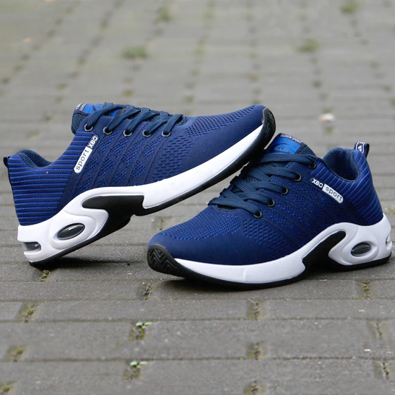 Men Running Shoes Breathable Non-slip Sneakers Air Cushion Comfortable Sports Casual Sneakers