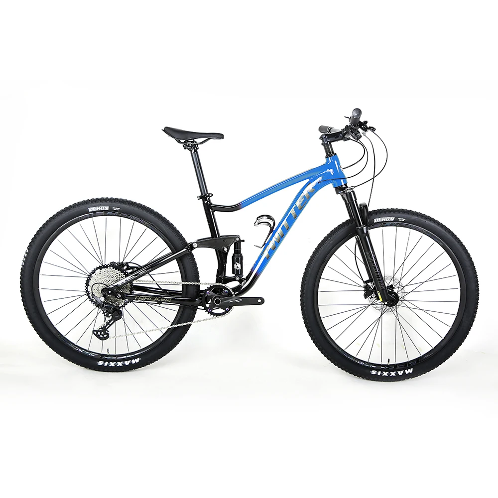 TWITTER TRACKER Factory Wholesale Full Suspension Aluminum Alloy Bike 27.5/29er RS-13Speed Mountain Bike with Thru-Axle12*148mm