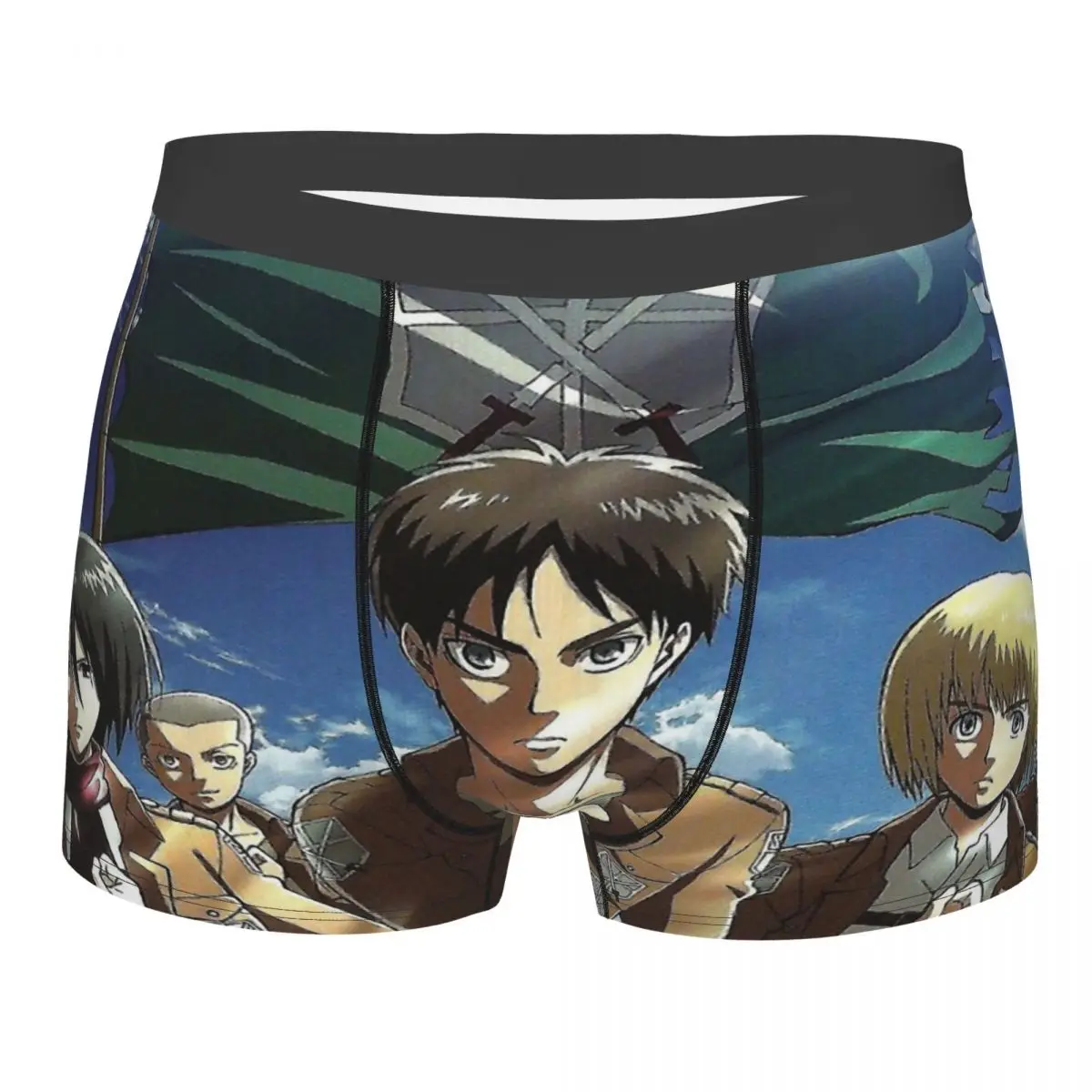

Team Attack on Titan Underpants Cotton Panties Man Underwear Sexy Shorts Boxer Briefs