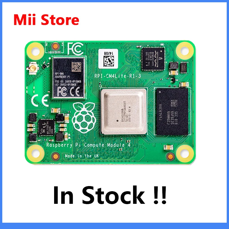 Компьютерный модуль CM4 Raspberry Pi 4 с 1 ГБ/2 ГБ/4 ГБ/8 ГБ ОЗУ Lite/8 ГБ/16 ГБ/32 eMMC