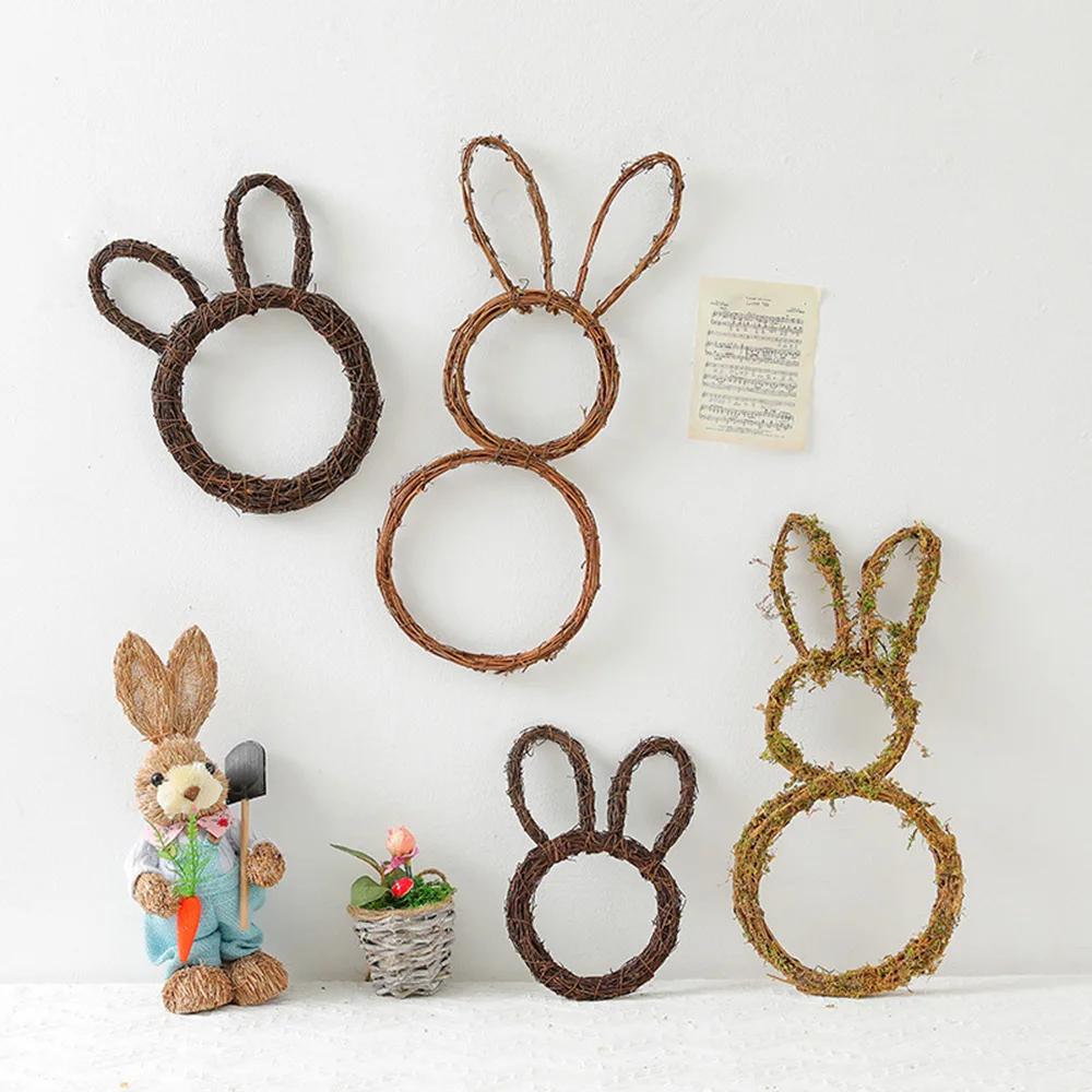 

1 Piece 30CM Brown Rabbit Easter Decor DIY Wall Hanging For Wedding Birthday Party Decoration