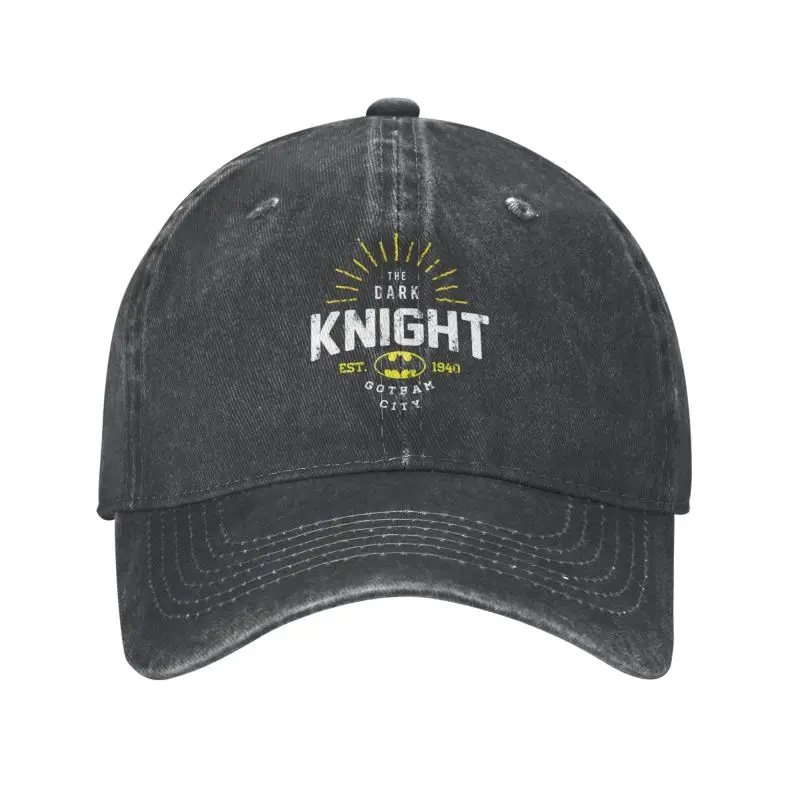 

Punk Cotton Vintage The Dark Knight Baseball Cap for Men Women Breathable Gotham City Dad Hat Performance