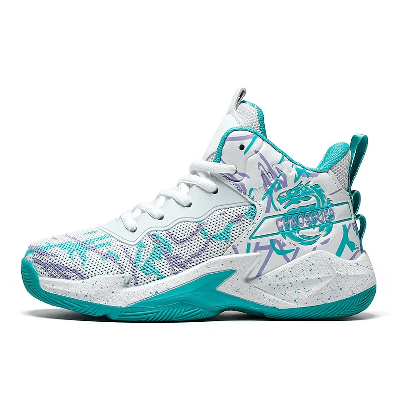 2023 New Children's Shoes Kids Sneakers Boys Basketball Shoes High Top Breathable Sports Shoes for Boys Basket Tenis Infantil