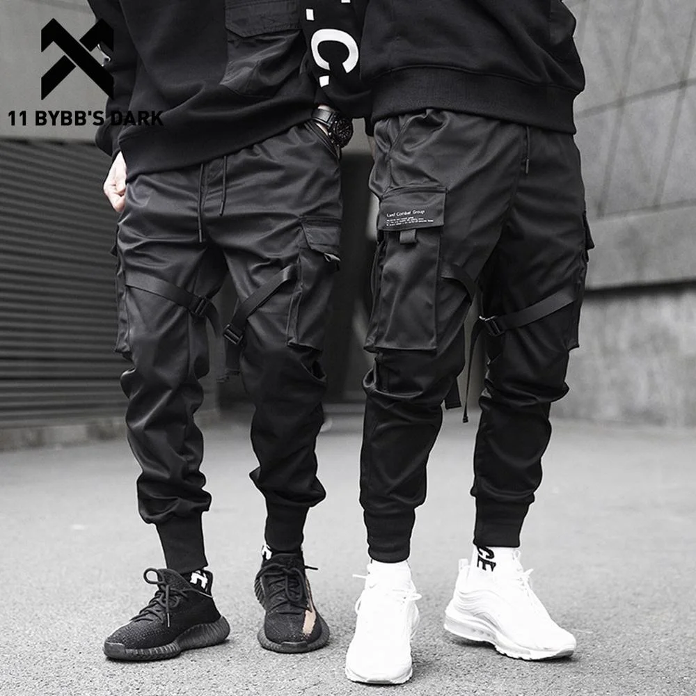 

11 BYBB'S DARK Men Joggers Pants Multi-pocket Elastic Waist Harem Pants Men Hip Hop Streetwear Sweatpants Pencil Pants Techwear