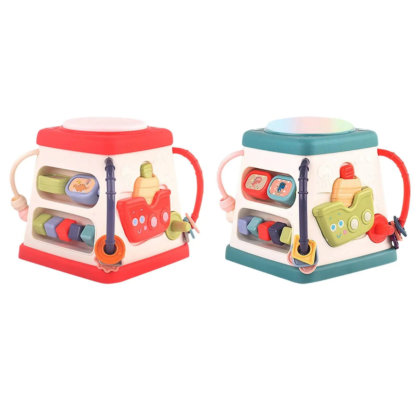 

Hand Drum Toy Musical Toy with Sound and Light Baby Play Centre for Toddler Kids