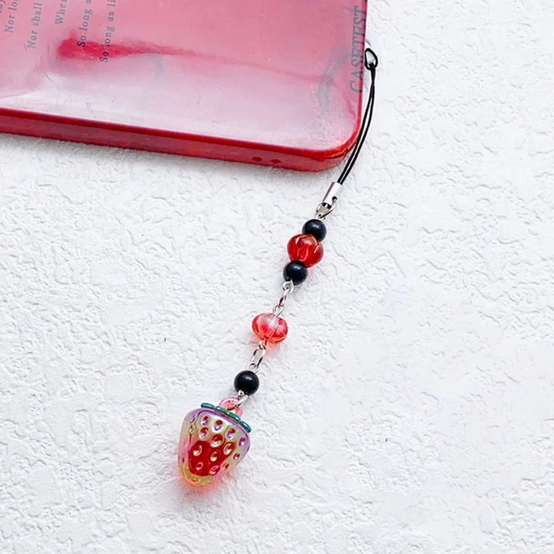 Модный портативный брелок для телефона с бусинами в форме звезды и бантиком