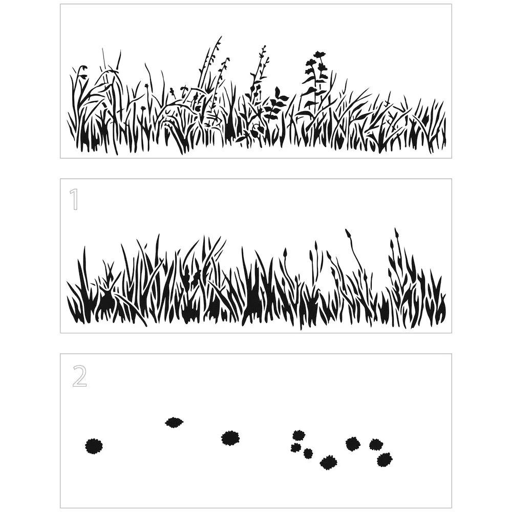 

Layered Grasses Slimline Stencil Metal cutting Dies Scrapbook Diary Decoration Stencil Embossing Template DIY Greeting Card 2023