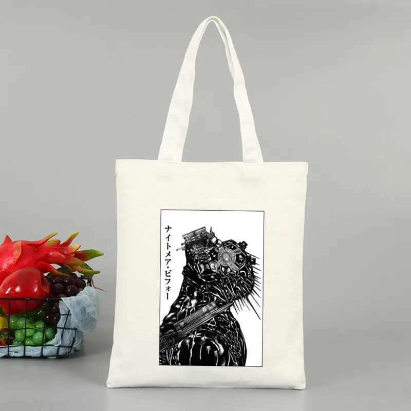 Dorohedoro аниме Harajuku большая сумка с мультяшным принтом повседневная холщовая
