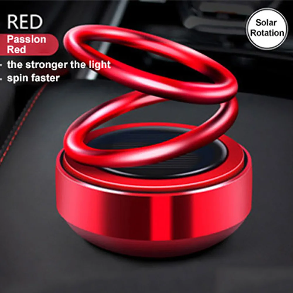 

Освежитель воздуха на солнечной энергии для автомобиля, освежитель воздуха с двойным кольцом, декоративное украшение для приборной панели,...