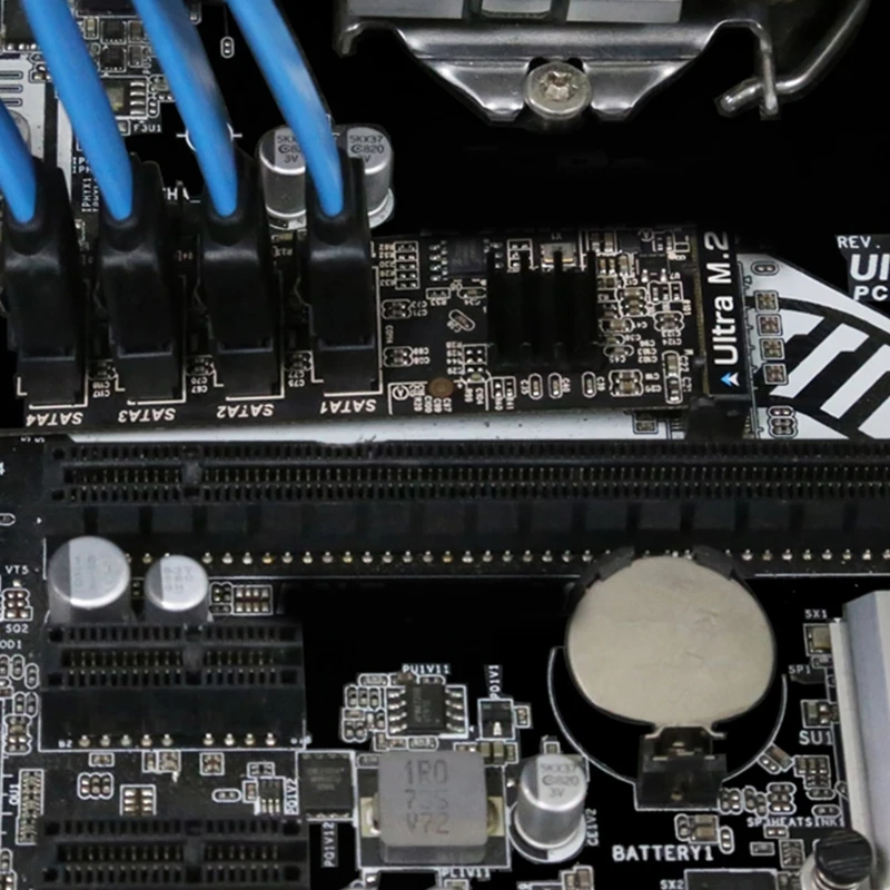 Карта адаптера расширения M.2–4 порта SATA3.0 для жестких дисков ПК высокоскоростная