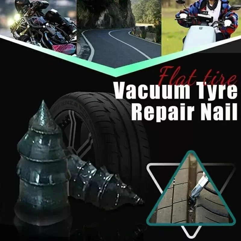 

Tyre Repair Nail Tubeless Tire Repair Rubber Nails Non-disassembly Self-tire Repair Tire Film Cold Repairing Tire Nails