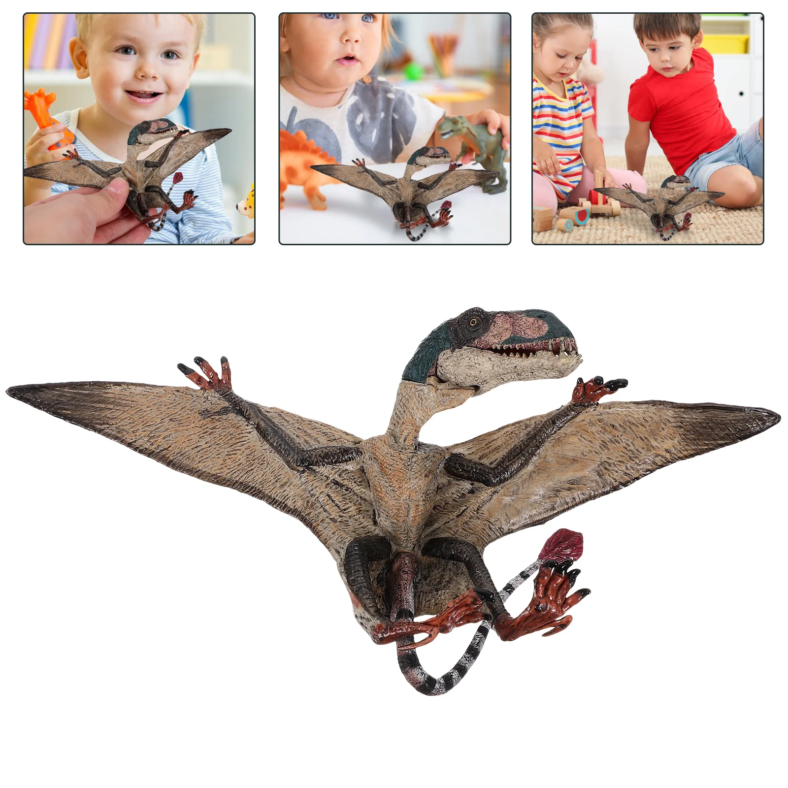 

Однотонная модель динозавра, детские игрушки, пластиковая статуя, декоративная статуэтка для когнитивных игр