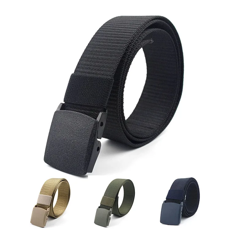 

Lightweight Nylon Belt Plastic Steel Buttonhole Tank Pattern Outdoor Military Fan Tactics Outdoor Belt Canvas Belt