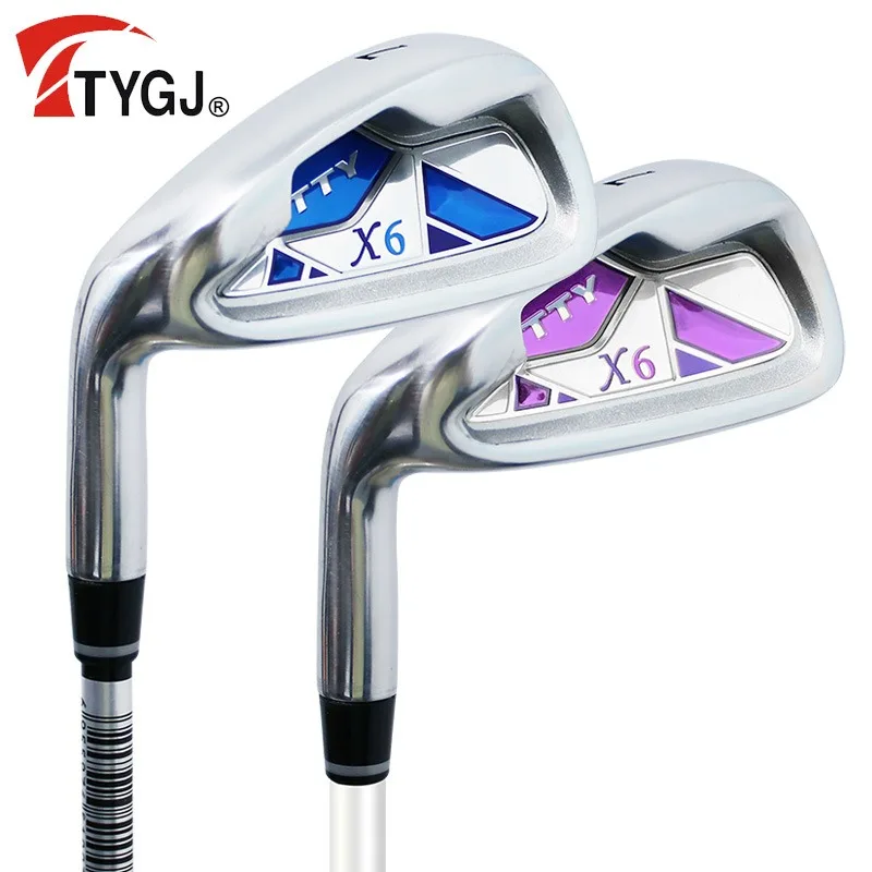 TTYGJ Left-Handed 7-Iron Golf Clubs For Men And Women Single Carbon / Steel Body R-Level Beginner's Swing Practice Golf Supplies