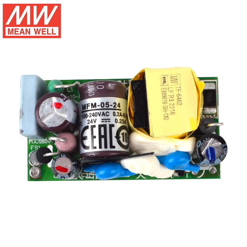 

MEAN WELL PCB On Board Type MFM-05 Series 4W 5W Single Output Switching Power Supply MFM-05-3.3V 5V 12V 15V 24V