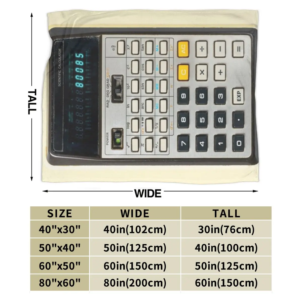 Ультра-мягкое Флисовое одеяло для калькулятор Old Skool