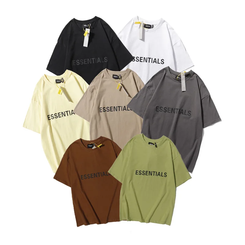 

2022 Essentials T-shirt Men Summer Brand Letters Printing Oversized Short Sleeve Fashion Casual Women T-shirt Street Tops Gothic