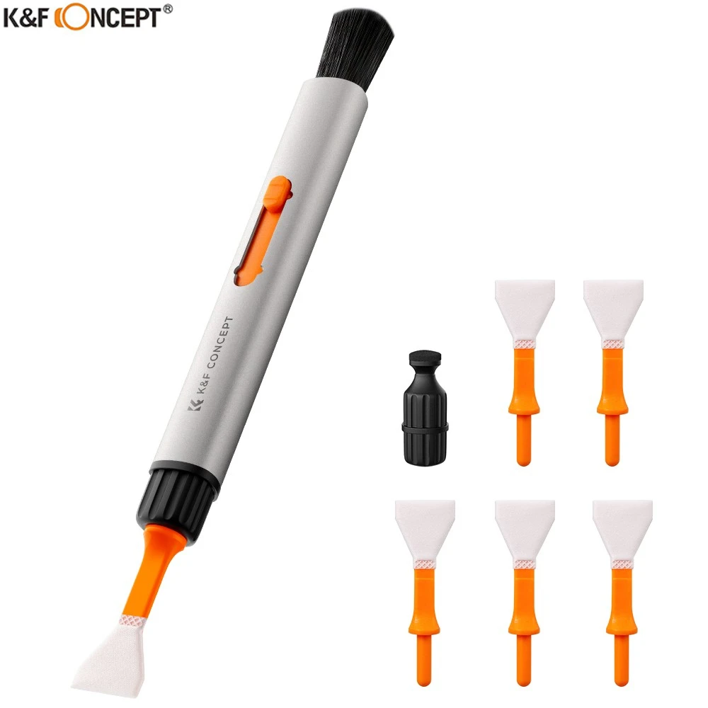

K&F Concept Replaceable Cleaning Pen Set (Cleaning Pen + Silicone Head + APS-C Cleaning Stick*6)