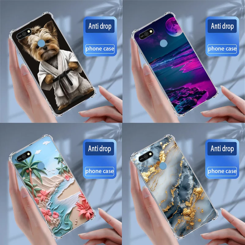 Чехлы Tecno Pop 2F/POP 2 мягкий силиконовый прозрачный чехол из ТПУ для телефона