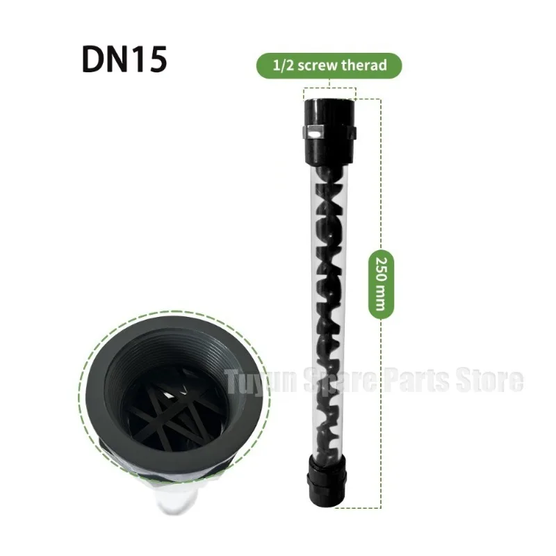 

DN15-DN40 Статический смеситель для трубопроводов с внутренней резьбой, труба из ПВХ, высокоэффективное оборудование для смешивания озоном, линейный статический смеситель 1/2 3/4 1"