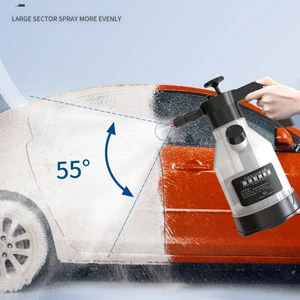 2L Fan Foam Spray Car Wash Manual Pressurization Foam Lance 30X40CM Car Wash Towel Hand Pump Watering Flowers with Measuring Cup