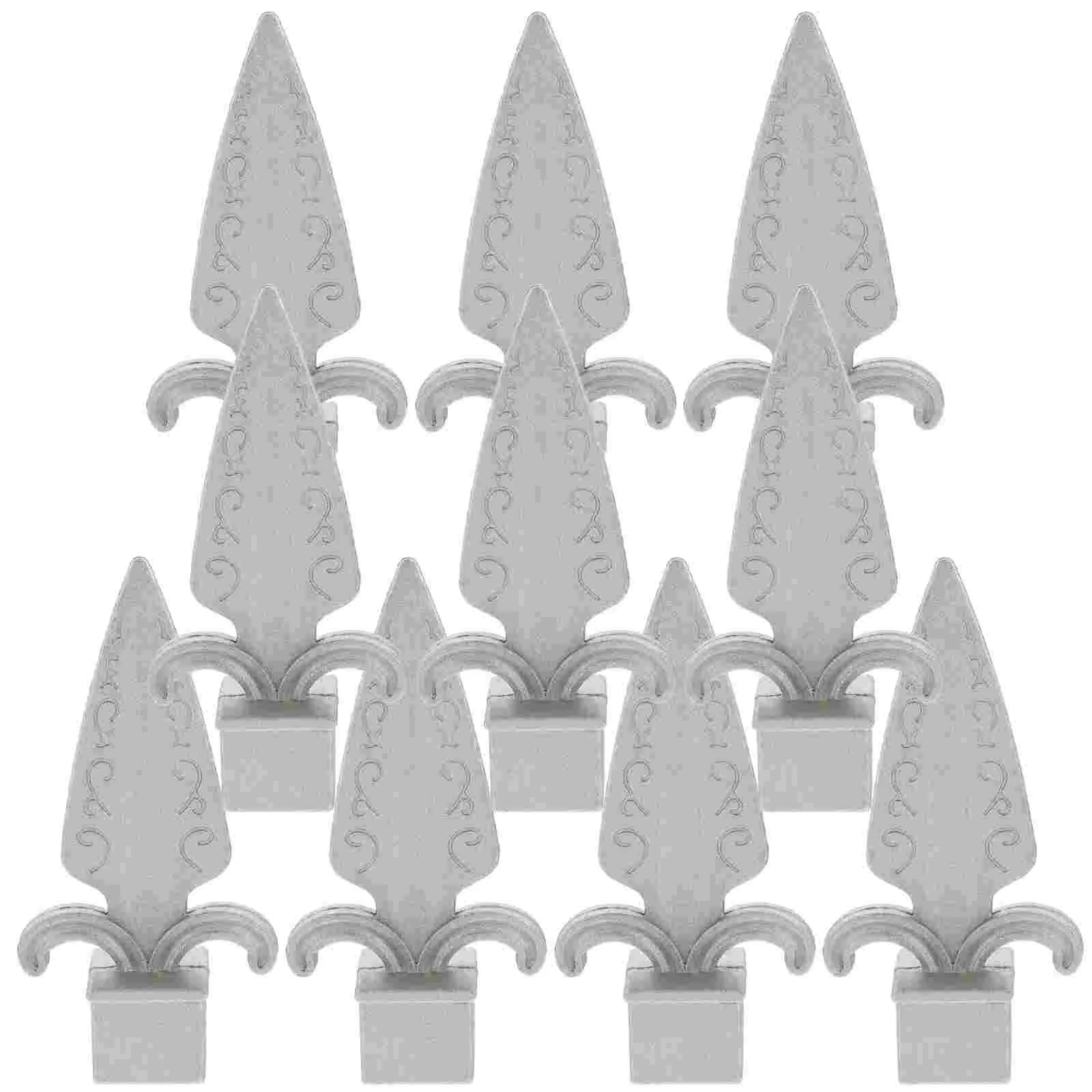 10 шт. головка забора уличный наконечник алюминиевый столб украшения копье