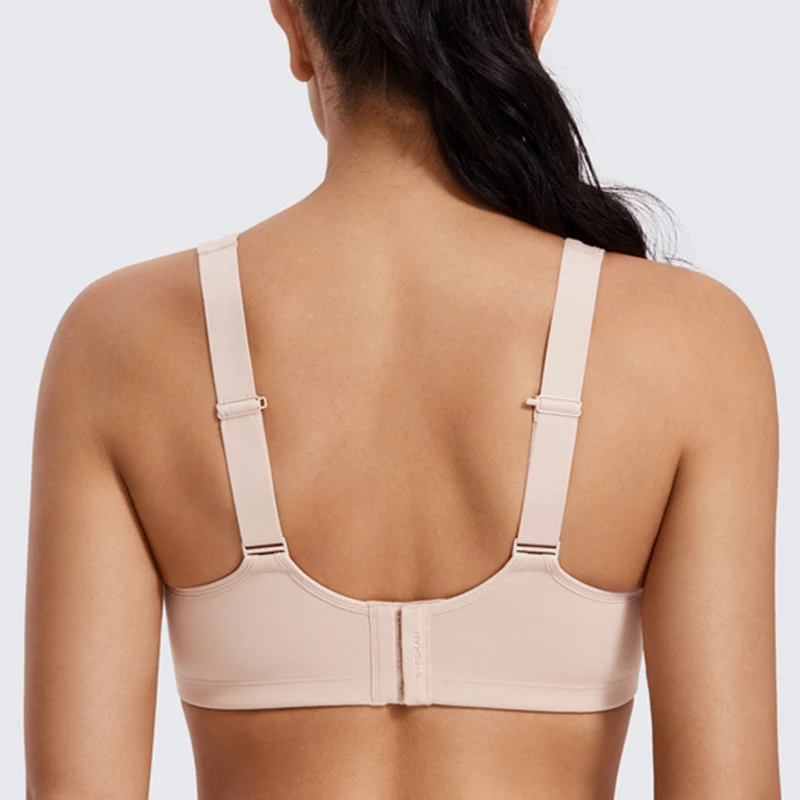 High Impact Sports Bra for Women Full Coverage Non Padded Underwire Female Exercise Running Bra Sportwear 34 36 38 40 C D DD E F