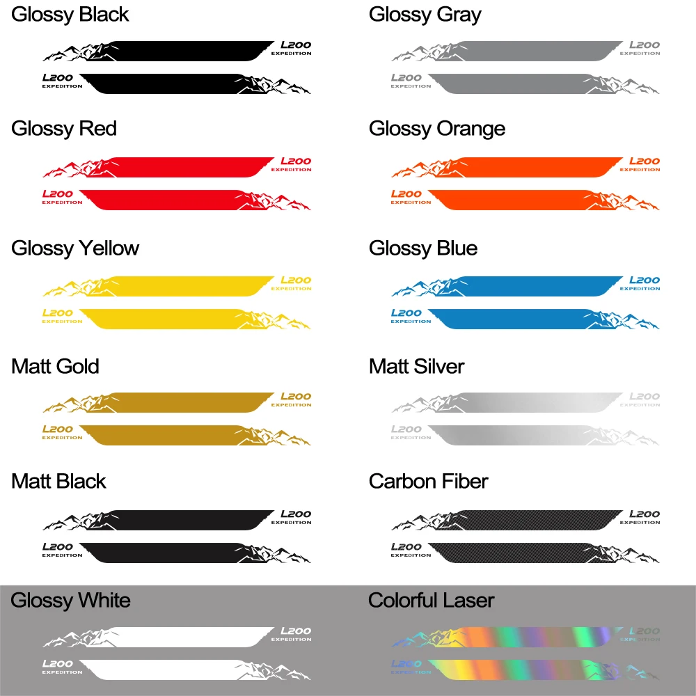 Mitsubishi Triton L200 Варвар Пикап Боковые Наклейки На Кузов Матовые Виниловые Из ПВХ Для