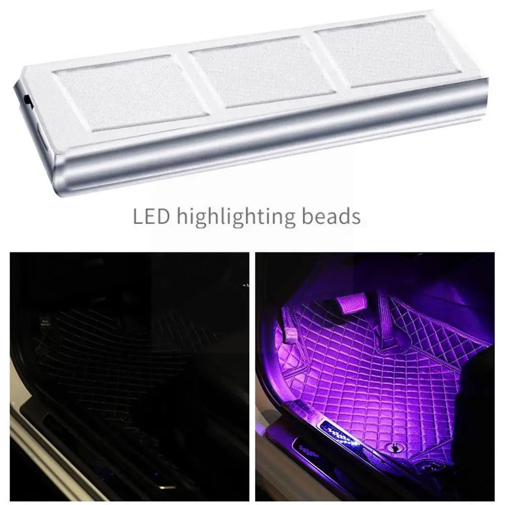 

Светодиодная лампа для салона автомобиля, беспроводной декоративный светильник с дистанционным управлением, с s-образной ножкой, с автомат...