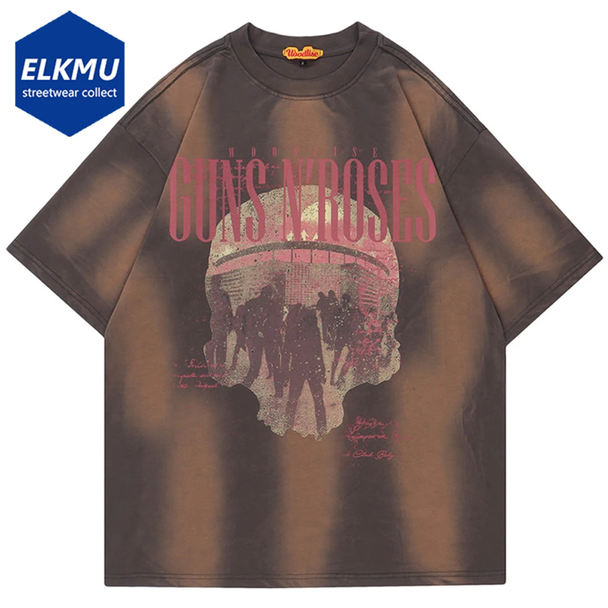 

Goth Punk Skulls Streetwear Tshirts 2023 Summer Fashion Harajuku Oversized Hip Hop T-shirts Men Cotton Loose T Shirts