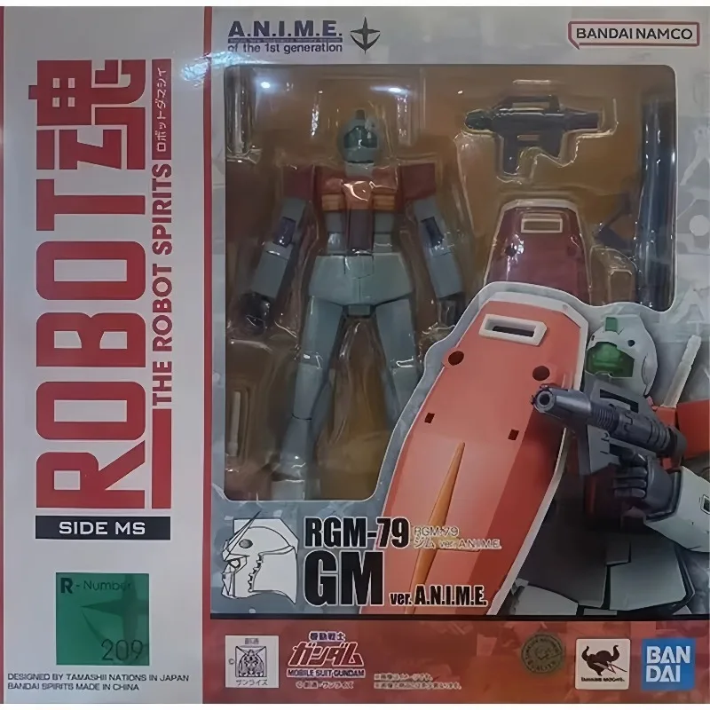 Bandai ROBOT SPIRITS SIDE MS RGM‑79 GM версия A.N.I.M.E. Фигурка из серии Мобильный костюм Гандам в оригинальной коробке, коллекционная игрушка для демонстрации. (art.: 3920dd07698dc) - 3920dd07698dc