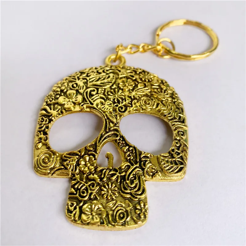 

Retro Gothic Skull Sweater Chain Long Necklace Women Bohemian Ethnic Style Personality Accessories