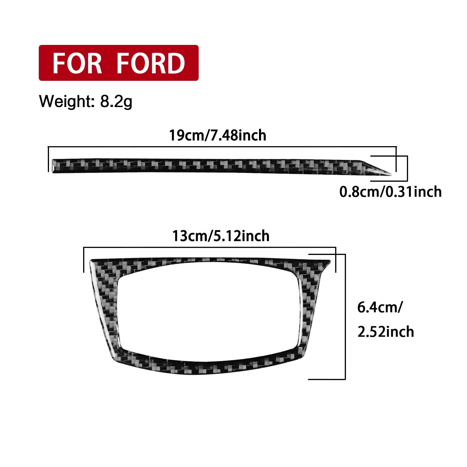 Фото Для Ford Fusion 2013-2021 Наклейки из настоящего карбона для панели управления переключателем фар, рамка, аксессуары для интерьера автомобиля, декоративные элементы. №5