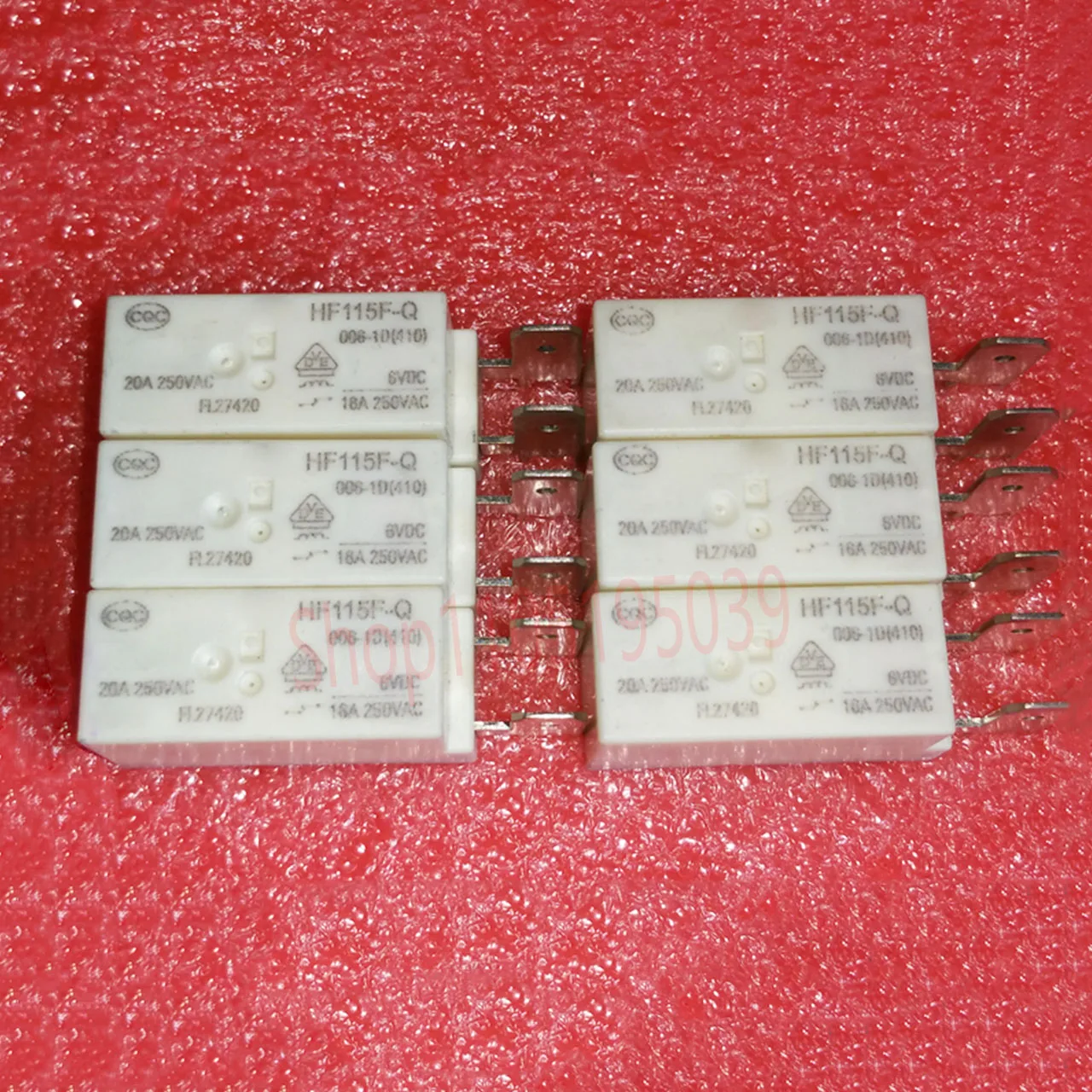 5 шт. Hf115F-Q 006-1D(410) 6Vdc Электронное электромагнитное реле постоянного тока 20A250Vac (art.: 3920d37bebdbe) - 3920d37bebdbe