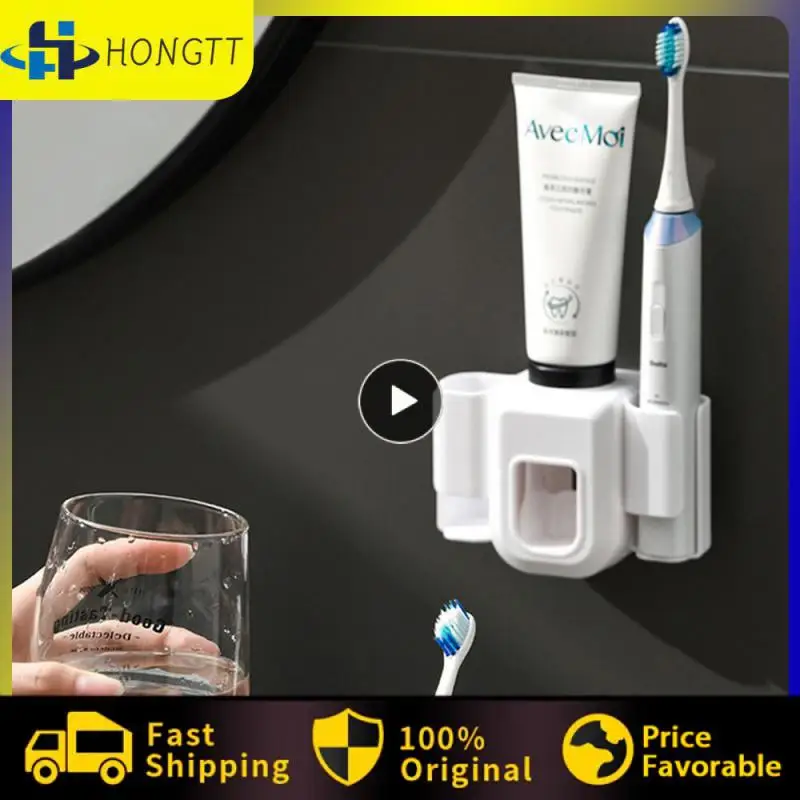 

1~7PCS Fashionable Toothpaste Squeezer Versatile Toothbrush Finisher Durable Wall-mounted Storage Rack Save Space Hygienic