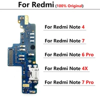 100 original new usb charging port microphone dock connector board flex cable for redmi note 5 4 4x 6 7 pro