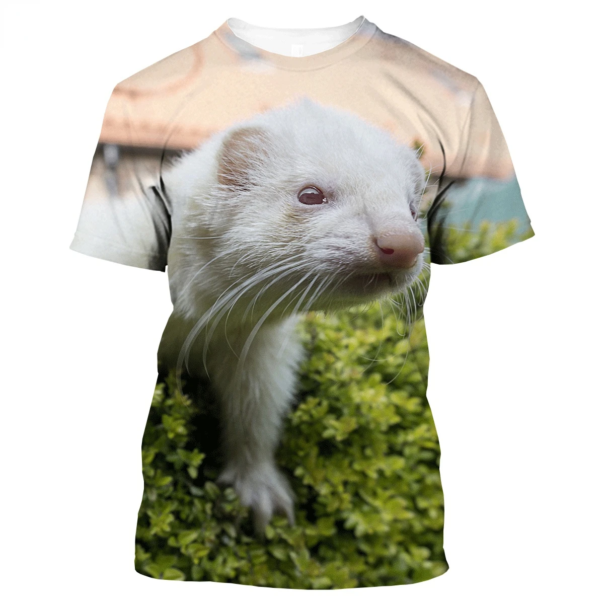Брендовая летняя футболка BIANYILONG модная спортивная с 3D-принтом животного хорька