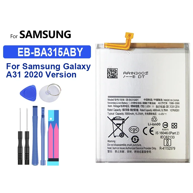 Аккумулятор для Samsung Galaxy A71 A70 A60 A53 A51 5G A50 A42 A72 A41 A40 A31 A21s A20e A10e A13 SM-A705 SM-A5360 A5360 A33