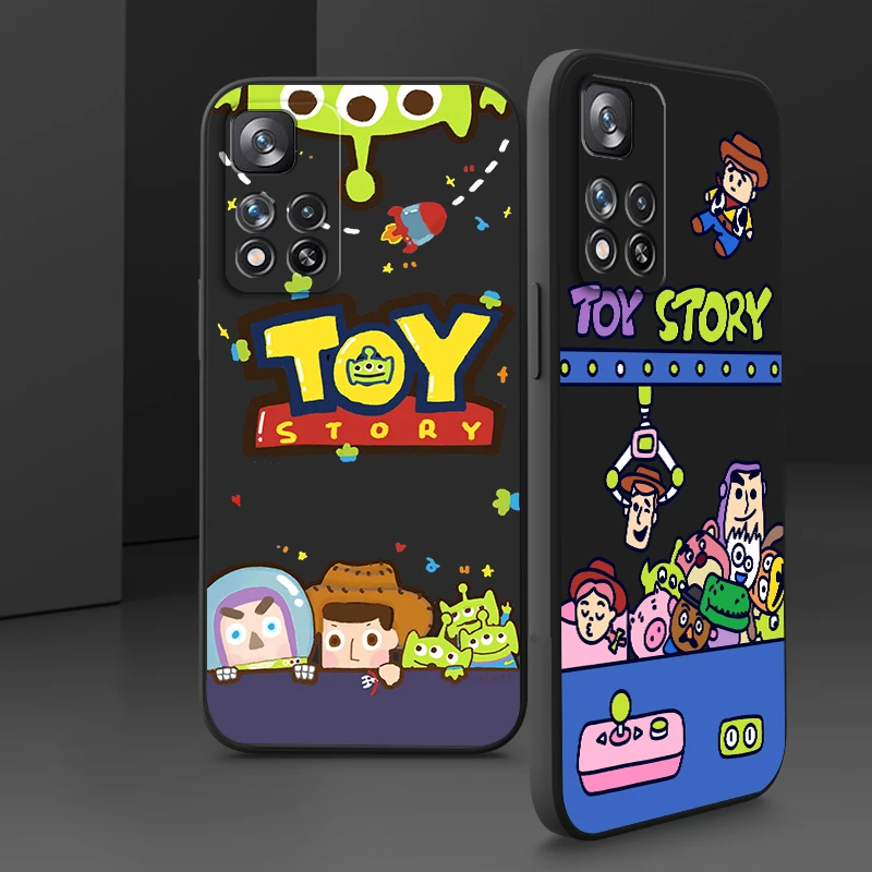 

Disney Toy Story Cute Cool Liquid Rope Soft Cover Phone Case For Xiaomi Redmi Note 11 11S 11T 10S 10 9S 9T 9 8T 8 Pro Plus 5G