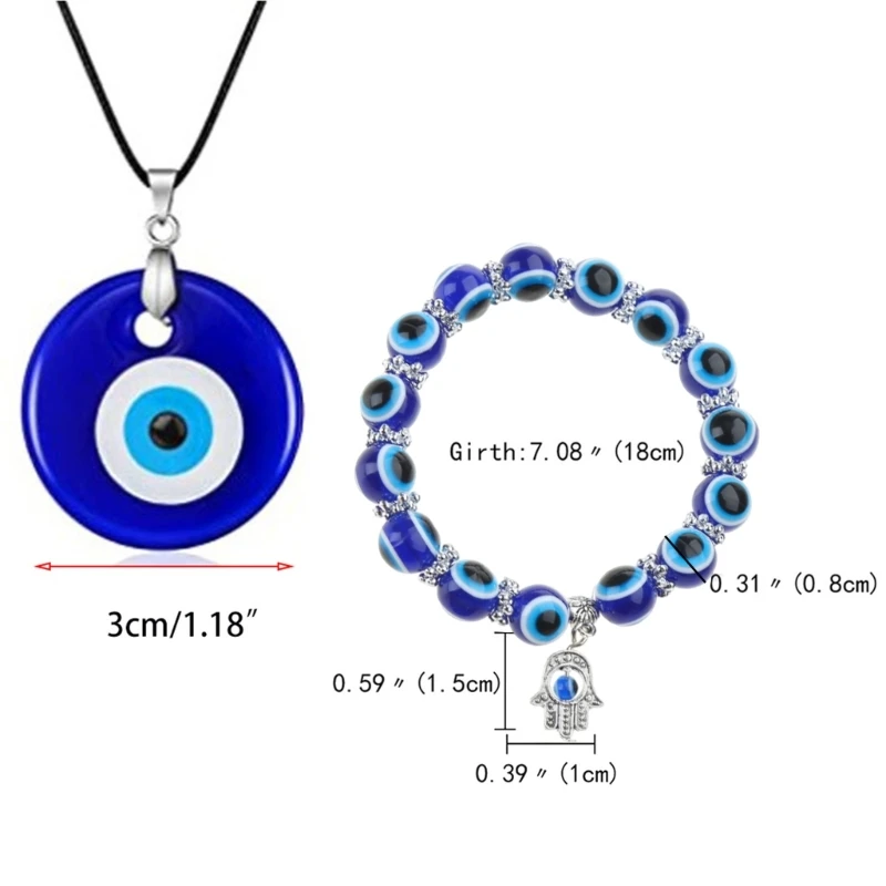 E15E браслет на щиколотку от сглаза цепочка из бисера Lucky Kabbalah для защиты амулет