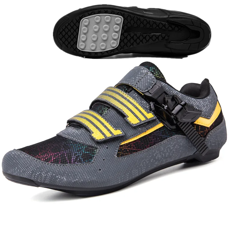 

Men's Outdoor Riding Shoes Cycling Competition Breathable Mesh Lock Riding Sneakers Nylon Sole Road Riding Women Sneakers