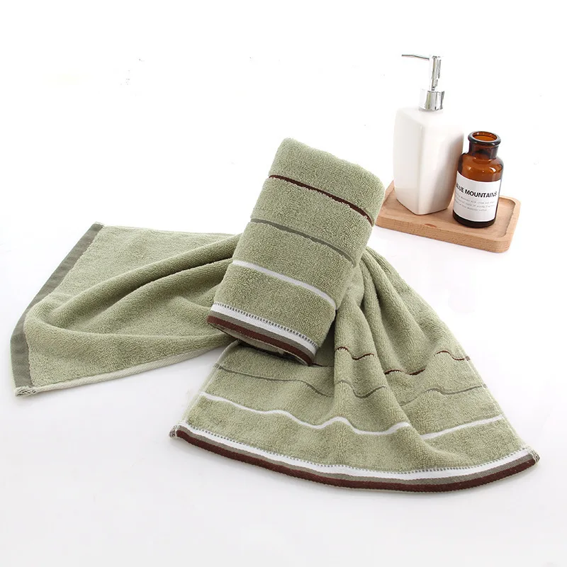 

Fashionable cotton towel Adult household thickened absorbent face towel