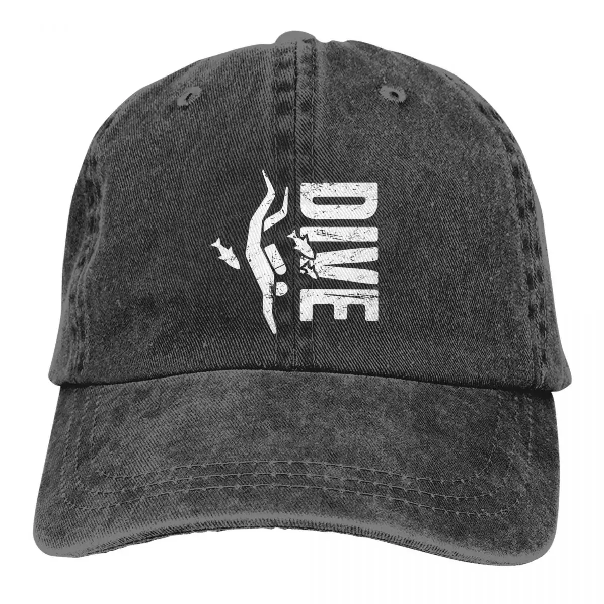 

Washed Men's Baseball Cap Distressed Trucker Snapback Cowboy Caps Dad Hat Dive Scuba Diving Golf Hats