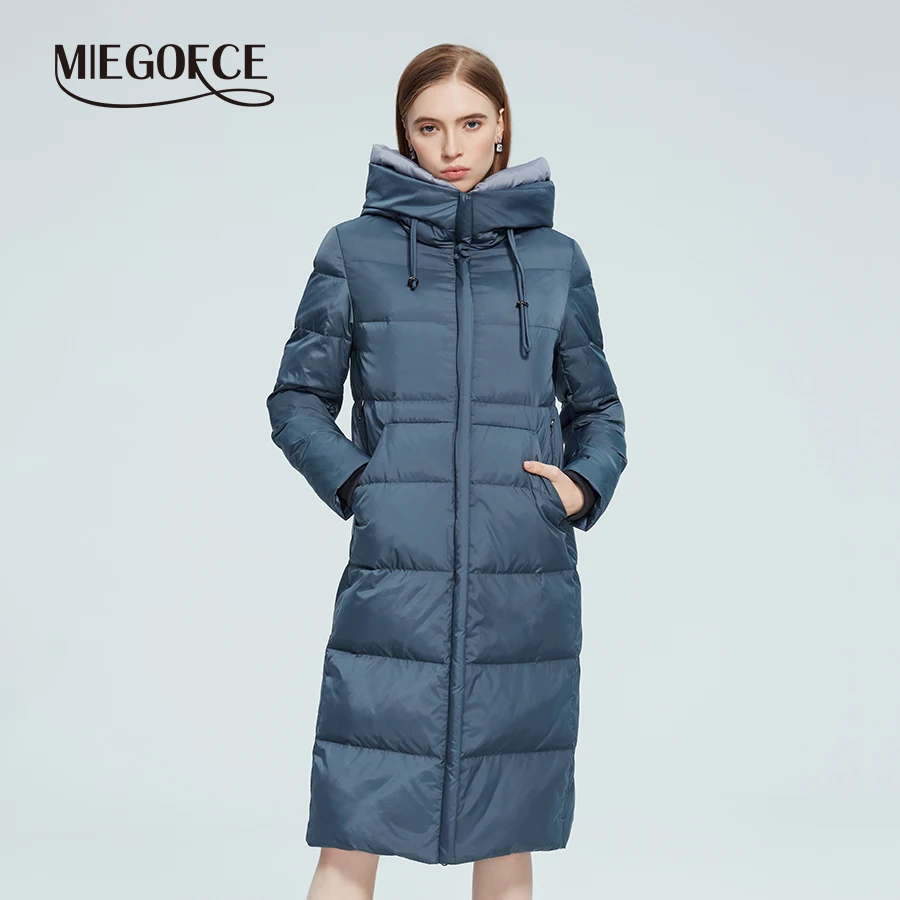 MIEGOFCE 2022 Новая коллекция зимняя женская куртка с воротником и - Цена: 77.22