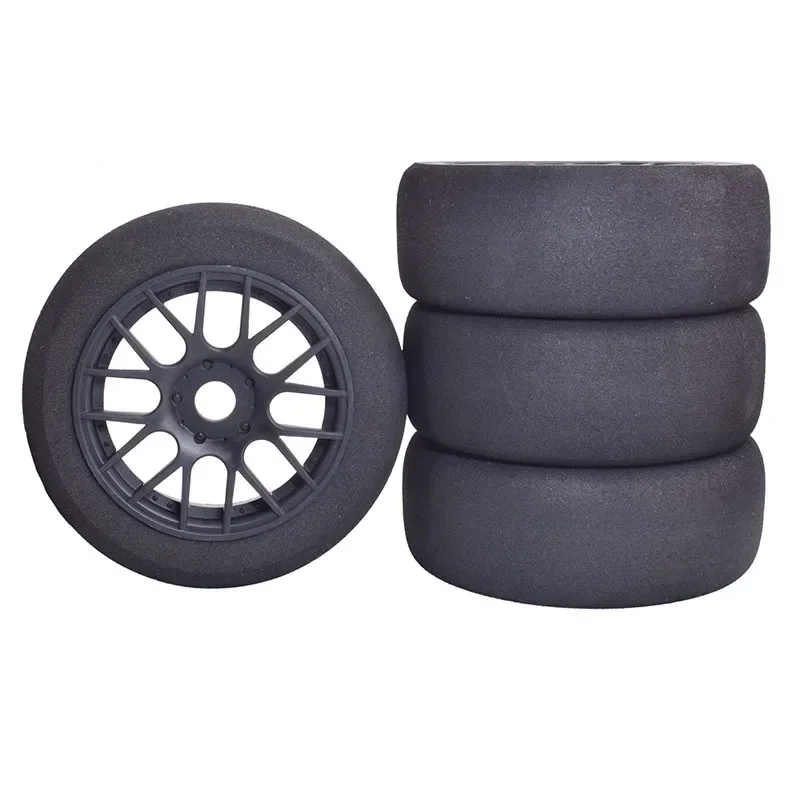 4 шт. 1/8 4WD Nitro Off Губчатые шины Flat RunWheel Rim 17 мм Hex для RV Racing Run S86E Hongnuo X3GT
