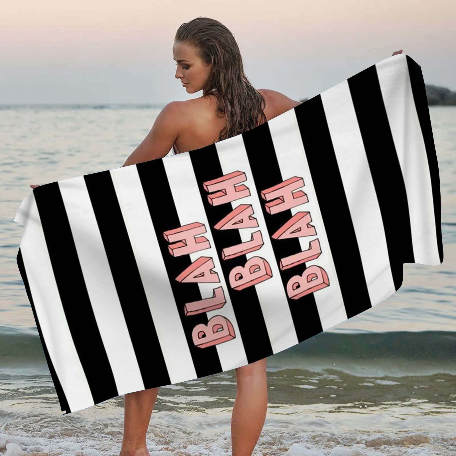 

Towels Beach Common Thread Towels Microfiber Beach Towel Super Bathroom Towel Set with Bath Mat Towels for Bathroom