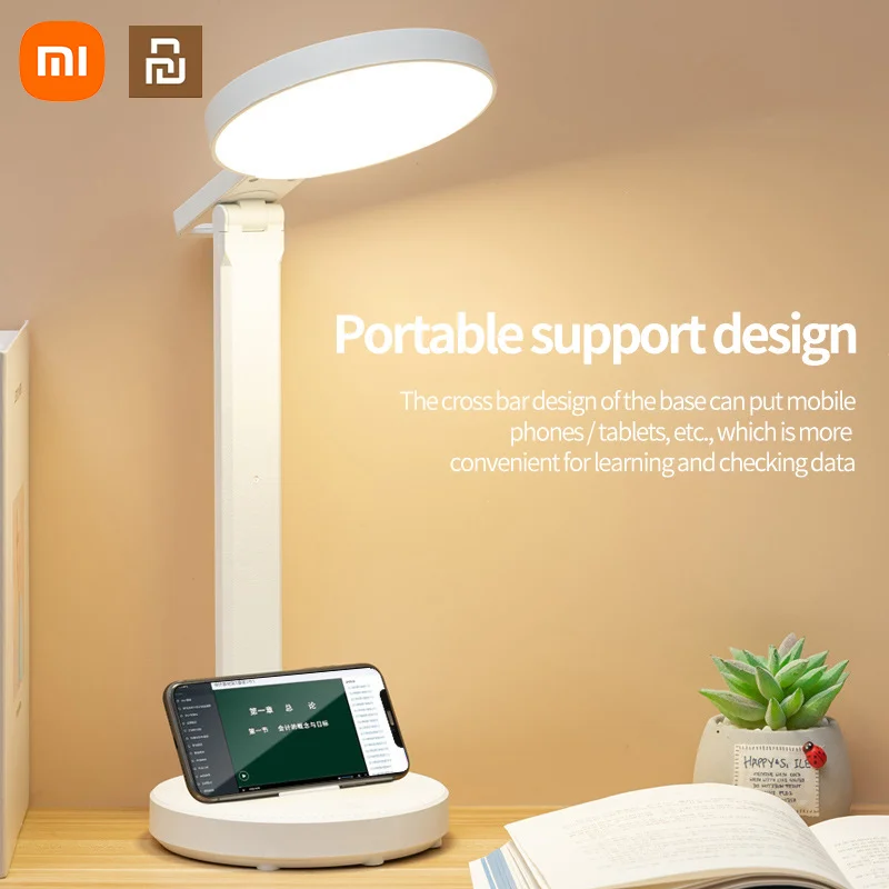

Светодиодная настольная лампа Xiaomi Youpin, для защиты, с зарядкой по USB, для обучения, для спальни, прикроватной тумбочки, чтения